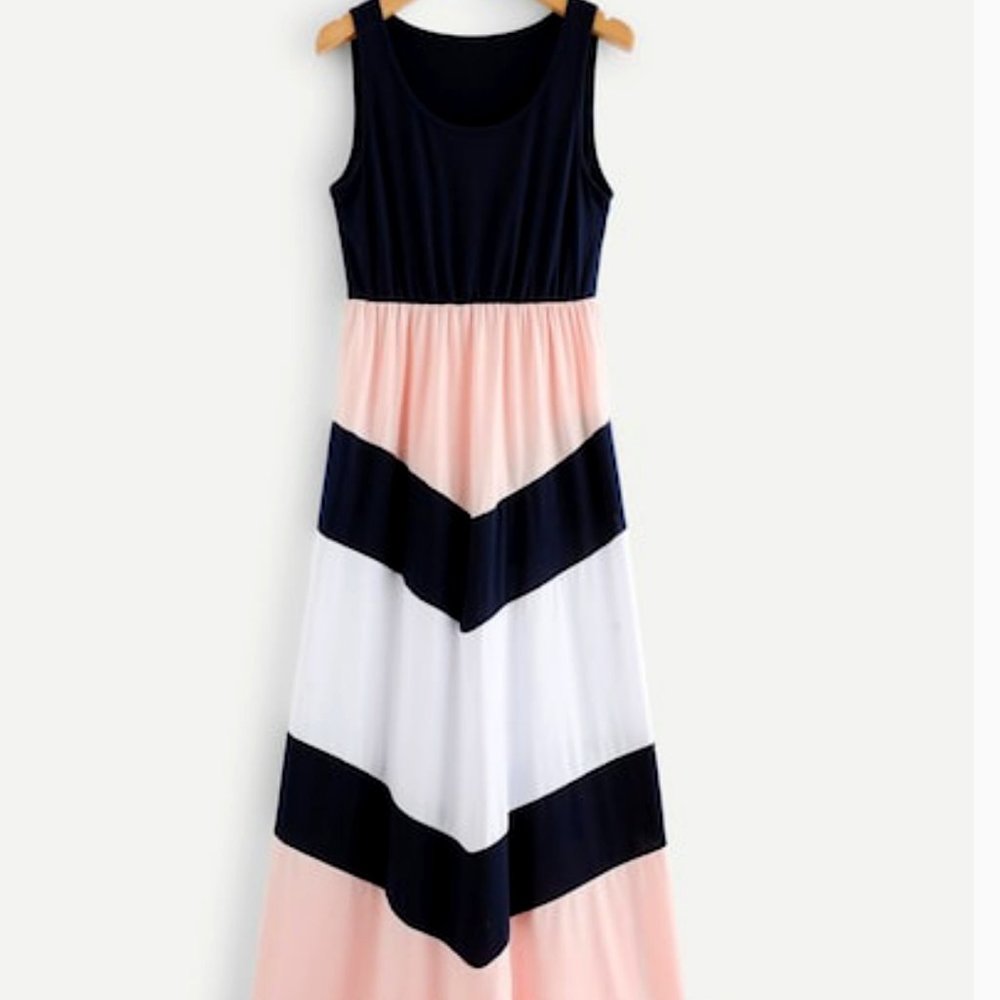 Chevron Maxi Dress